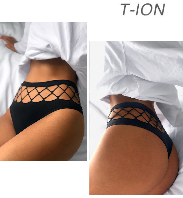 Sexy Fishnet Hole Hollow out Sports Women's Triangle Foreign Trade T-Back Fitness Sexy Underwear Women Seamless Ladies T-Shaped Panties Sexy Fishnet Hole Hollow out Sports Women's Triangle Foreign Trade T-Back Fitness Sexy Underwear Women Seamless Ladies T-Shaped Panties