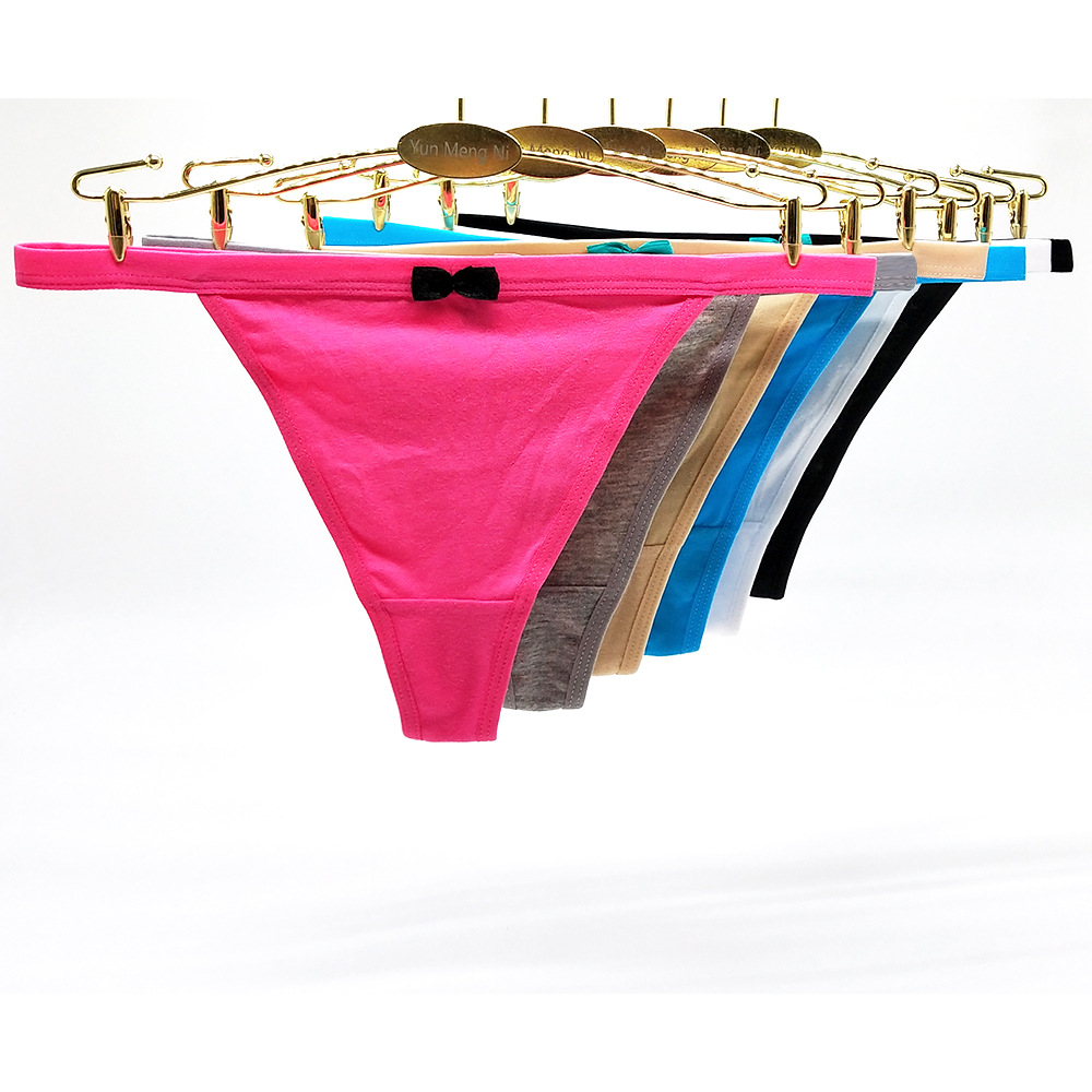 Yunmengni Foreign Trade in Stock Women&#039;s Underwear European and American Cotton Women&#039;s T-Back EBay AliExpress Amazon Sources
