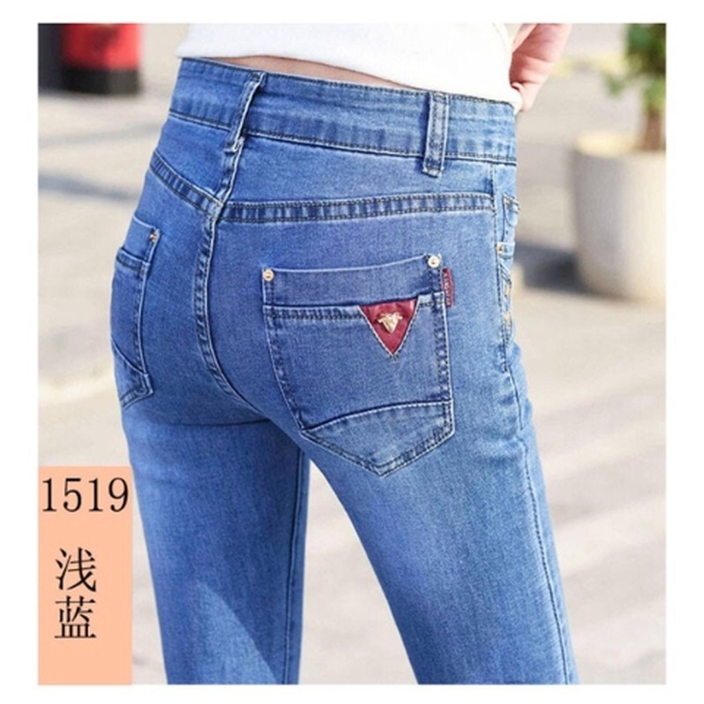Good Quality Autumn and Winter Mid-High Waist Thick Jeans Women's Feet Stretch Fleece Korean Style Slimming and Tight Pencil Trousers Good Quality Autumn and Winter Mid-High Waist Thick Jeans Women's Feet Stretch Fleece Korean Style Slimming and Tight Pencil Trousers
