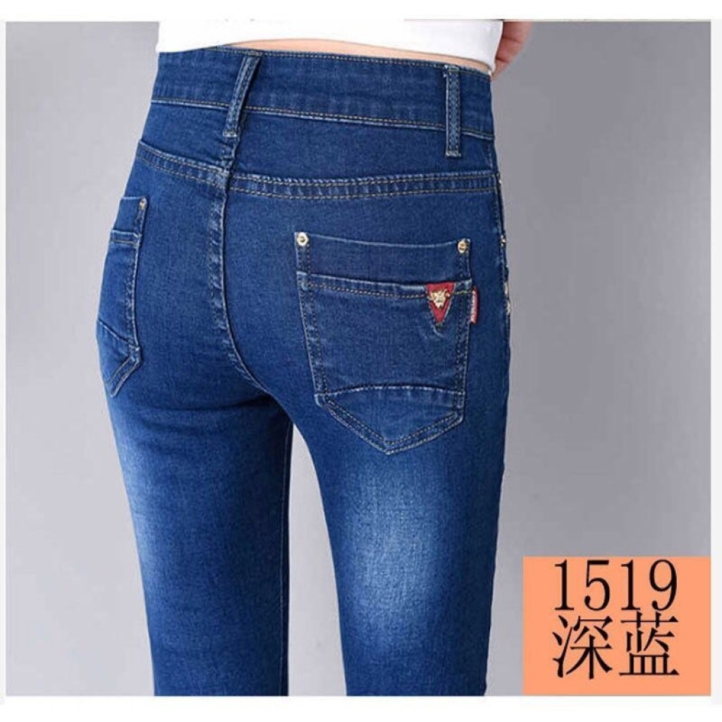Good Quality Autumn and Winter Mid-High Waist Thick Jeans Women's Feet Stretch Fleece Korean Style Slimming and Tight Pencil Trousers Good Quality Autumn and Winter Mid-High Waist Thick Jeans Women's Feet Stretch Fleece Korean Style Slimming and Tight Pencil Trousers