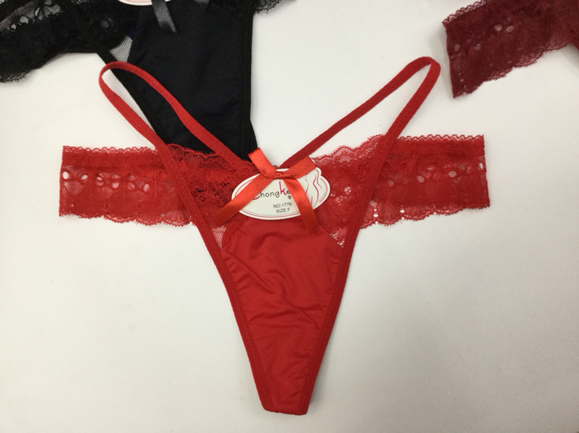 Lady Sexy Temptation T-Back Triangle Underwear Beautiful Hip Low Waist Luxury Women&#039;s Underwear T-Shaped Panties Wholesale