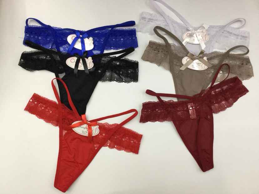 Lady Sexy Temptation T-Back Triangle Underwear Beautiful Hip Low Waist Luxury Women&#039;s Underwear T-Shaped Panties Wholesale