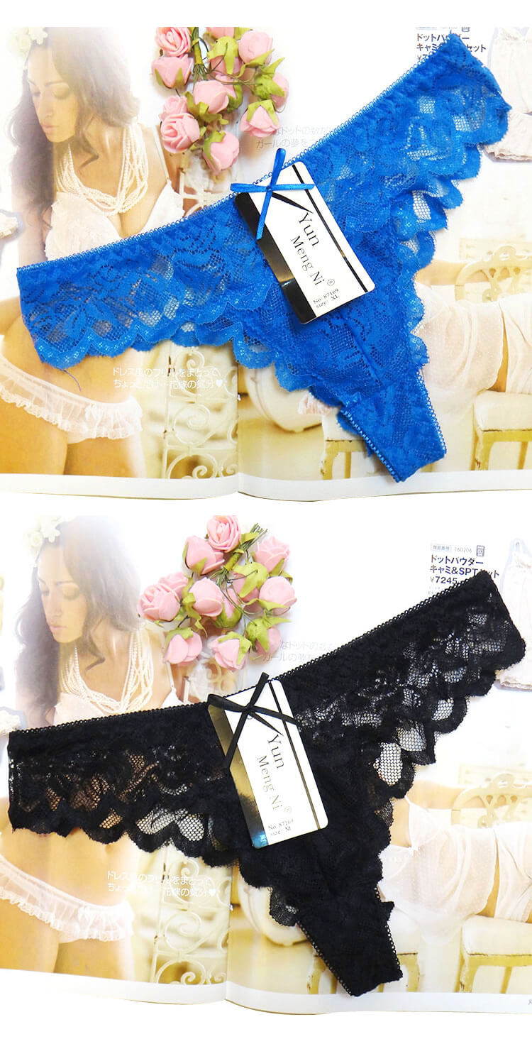 Sexy Underwear Transparent Lace T-back Solid Colors Women's Thongs Sexy Underwear Transparent Lace T-back Solid Colors Women's Thongs