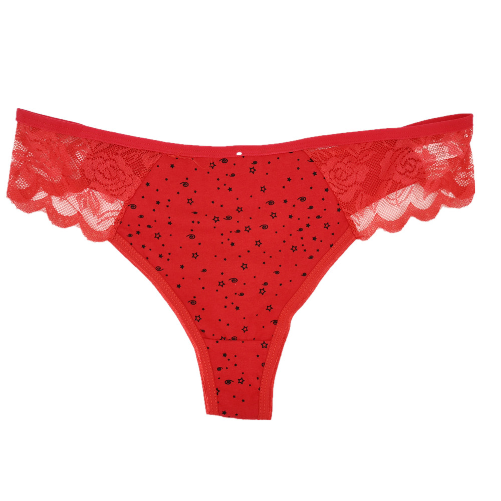 Lace Printing T-Back Yiwu Export Middle East Sri Lanka Sexy Foreign Trade Bra Underwear 67910