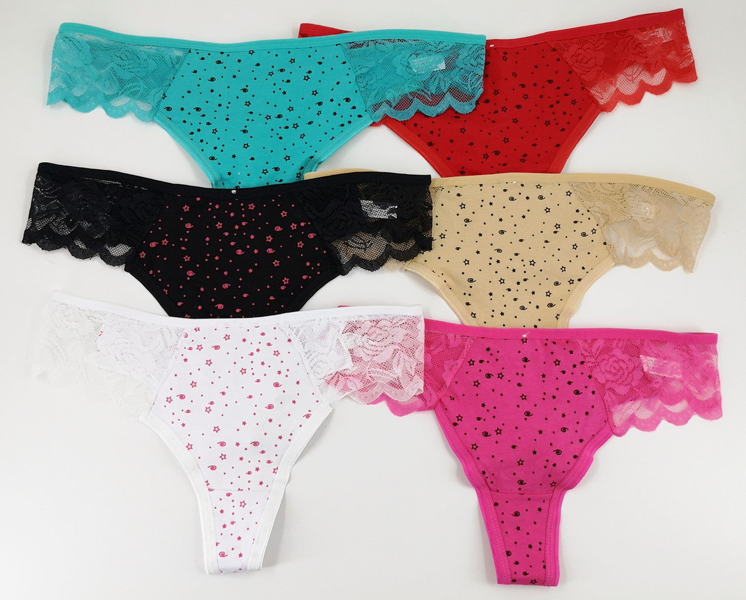 Lace Printing T-Back Yiwu Export Middle East Sri Lanka Sexy Foreign Trade Bra Underwear 67910