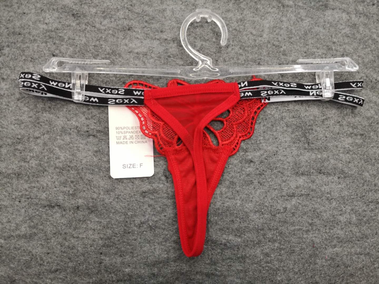 Ultra-Thin Ultra-Sexy Underwear Perspective Girl&#039;s Temptation Hot Low Waist Sexy T-Back Q011# English Tape
