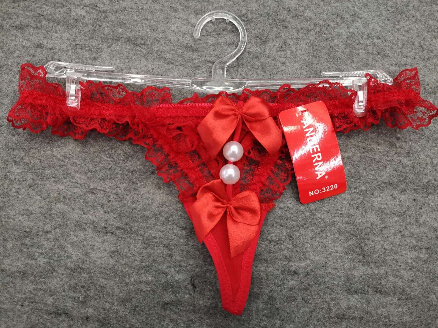 Ultra-Thin Ultra-Sexy Underwear Perspective Girl&#039;s Temptation Hot Low Waist Sexy T-Back 3220#