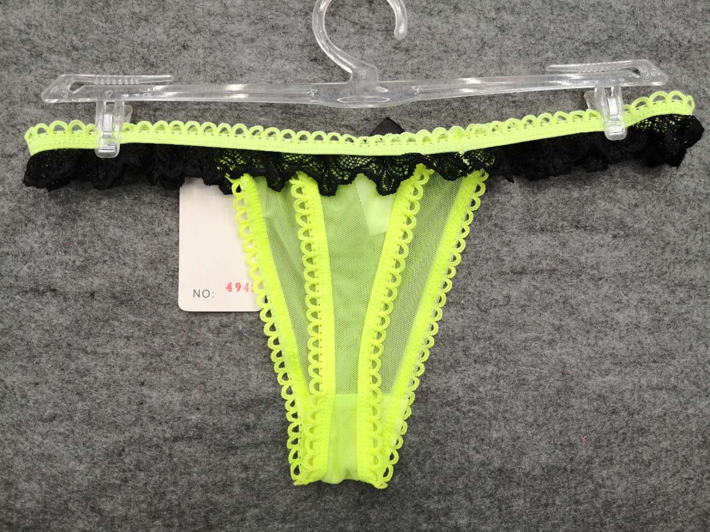 Ultra-Thin Ultra-Sexy Underwear Perspective Girl's Temptation Hot Low Waist Sexy T-Back 4945#