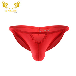 Factory Direct Supply Men's Underwear Nylon Sexy Low Waist Comrade Single Ding T-Shaped Panties Cross-Border Foreign Trade Large Size T-Back Men