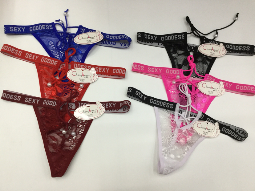 Lady Sexy Temptation T-Back Triangle Underwear Beautiful Hip Low Waist Luxury Women&#039;s Underwear T-Shaped Panties Wholesale