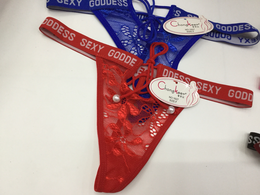 Lady Sexy Temptation T-Back Triangle Underwear Beautiful Hip Low Waist Luxury Women's Underwear T-Shaped Panties Wholesale