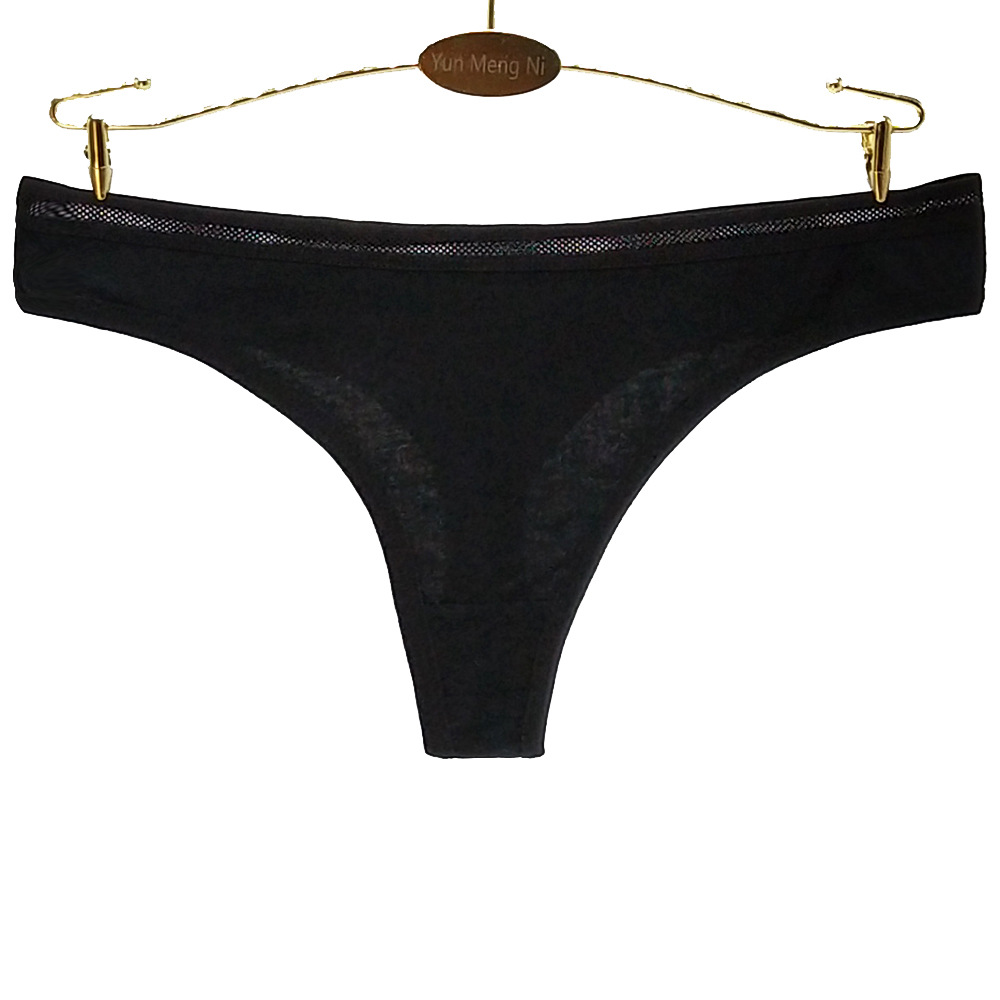 Yunmengni Foreign Trade Pure Color Cotton Foreign Trade Women's Underwear European and American Style Women T-Back AliExpress EBay Supply