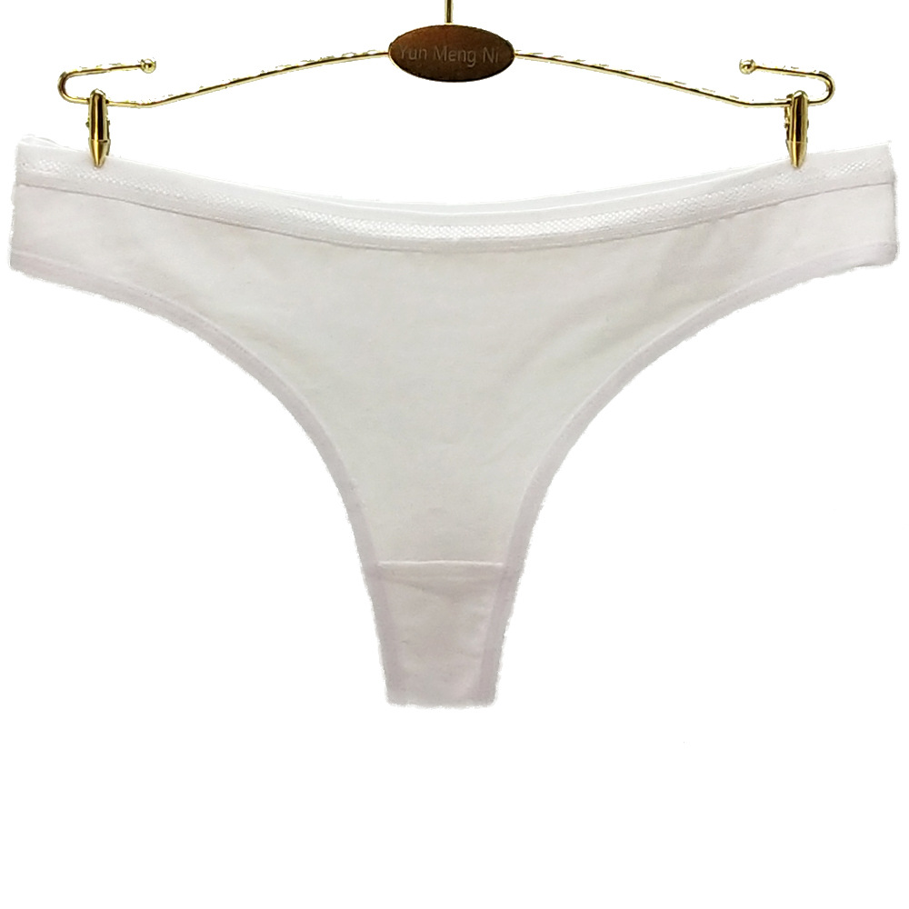 Yunmengni Foreign Trade Pure Color Cotton Foreign Trade Women's Underwear European and American Style Women T-Back AliExpress EBay Supply
