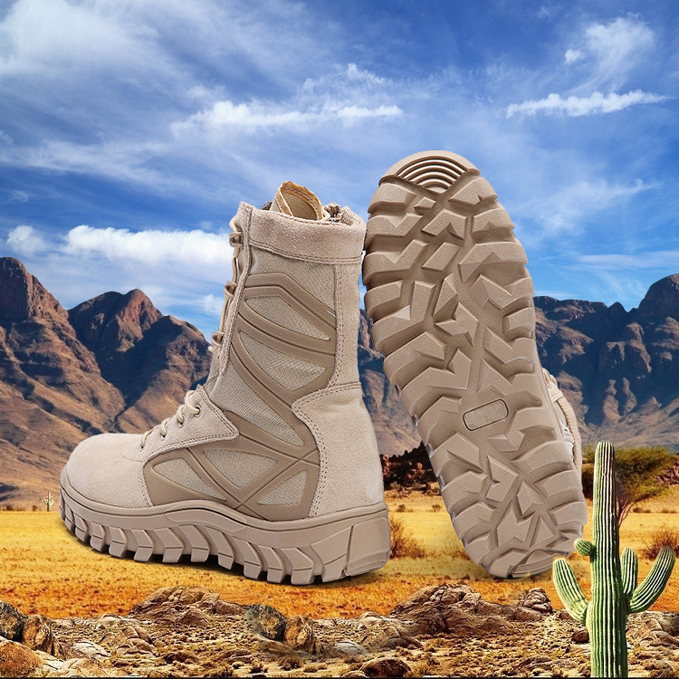 Outdoor Desert Combat Boots 07 Combat Boots Men&#039;s and Women&#039;s Boots Winter High-Top Outdoor Mountaineering Combat Boots Batch