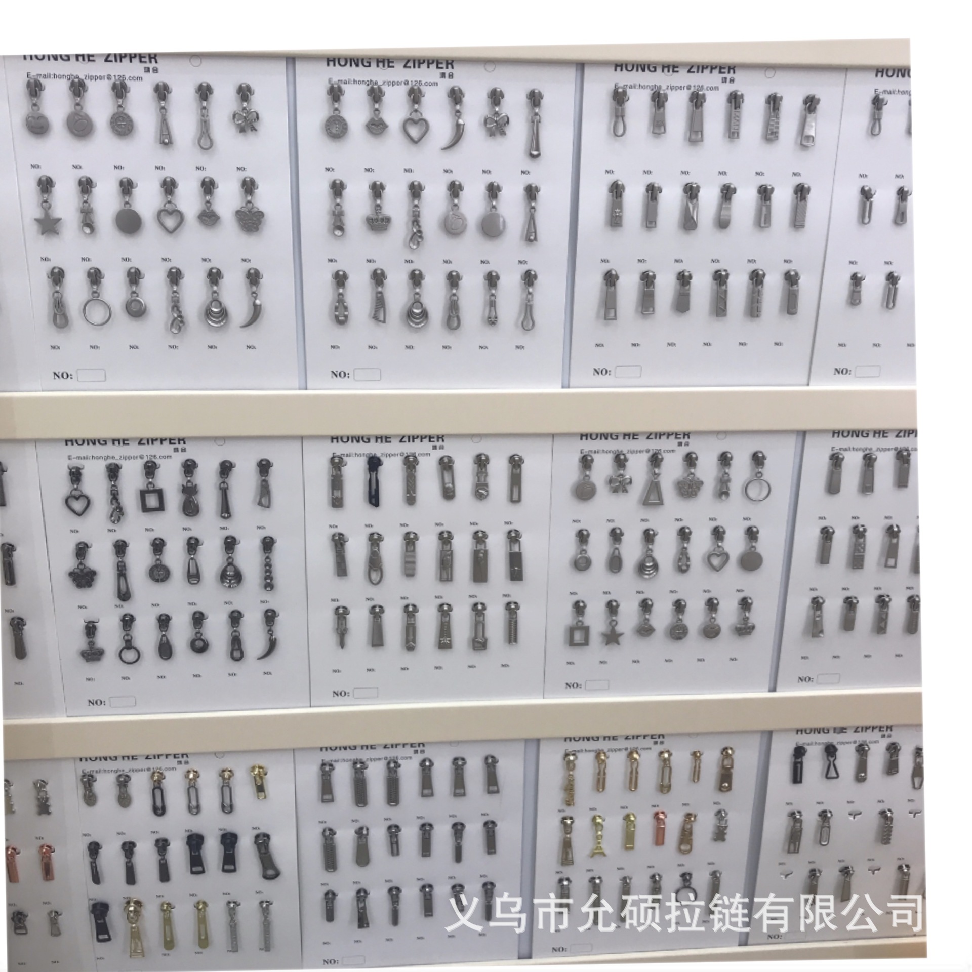 Factory Direct Sales No. 15 Metal Zipper Slider Clothing Shoes and Boots Bags High-End Environmentally Friendly Durable Customized Pull Head