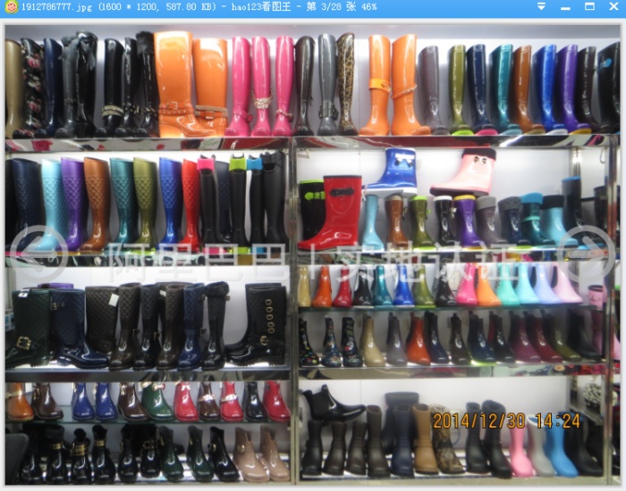 High fashion lady boots tube Korean ribbon waterproof zipper shoes slip boots High fashion lady boots tube Korean ribbon waterproof zipper shoes slip boots