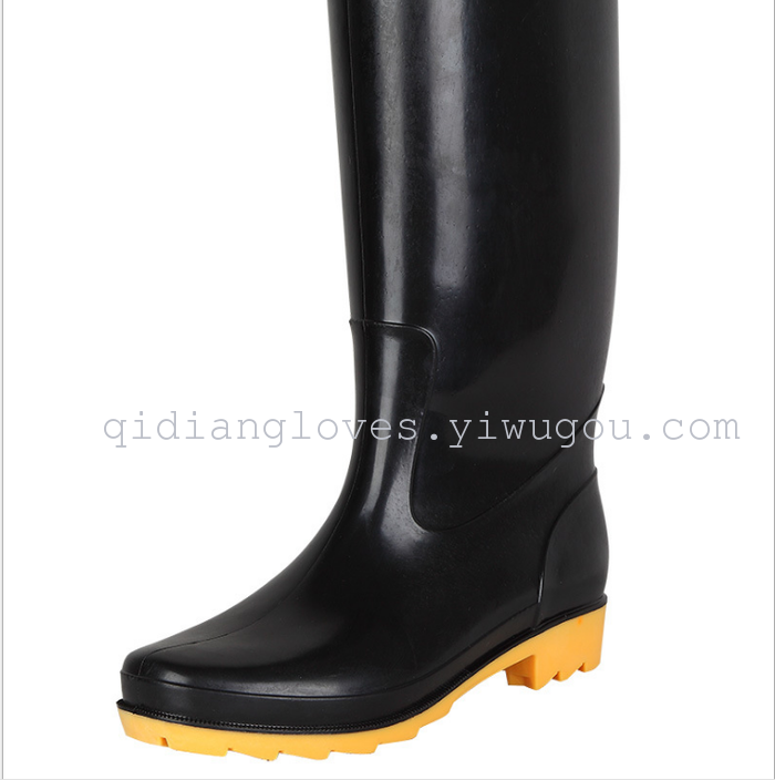 Manufacturers selling 2881 men Zhuang high rain boots boots waterproof non slip shoes water safety Dichotomanthes