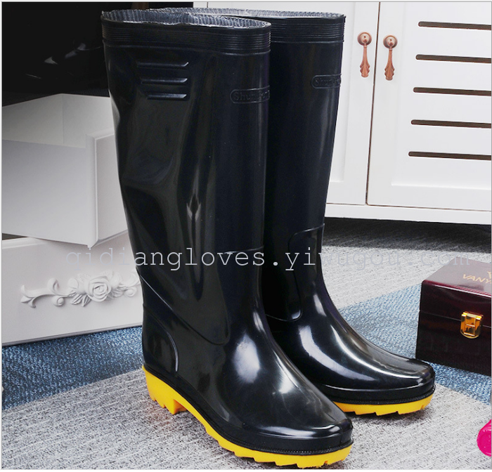 Manufacturers selling 2881 men Zhuang high rain boots boots waterproof non slip shoes water safety Dichotomanthes