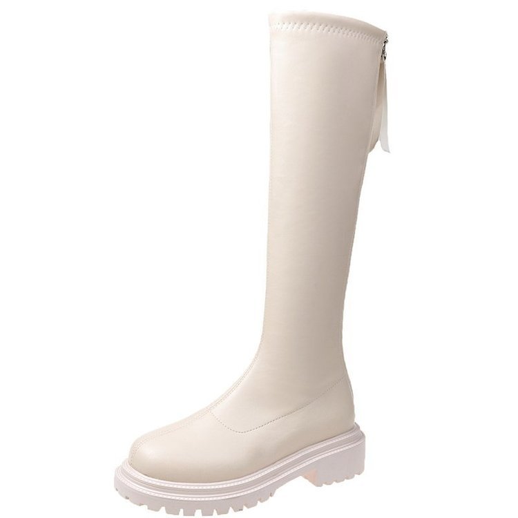 Boots High Flat Bottom 2021 New below the Knee Shorty Long Boots Female Slimming Knight Martin Boots Boots High Flat Bottom 2021 New below the Knee Shorty Long Boots Female Slimming Knight Martin Boots