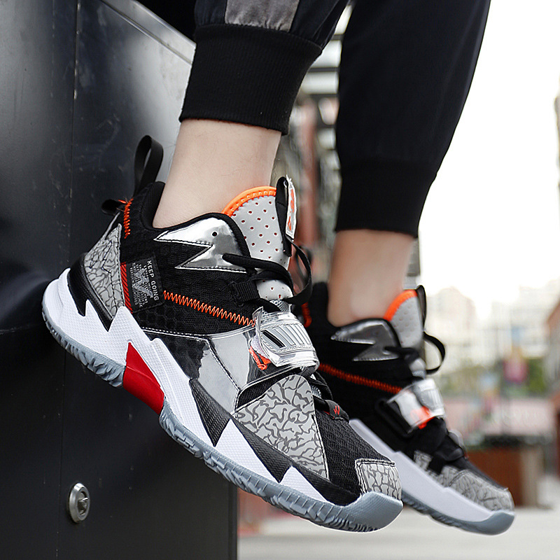 36-45 Basketball Shoes Couple&#039;s High-Top Weishao Same Style Combat Boots Breathable Casual White Shoes Student Sports Fashion Shoes