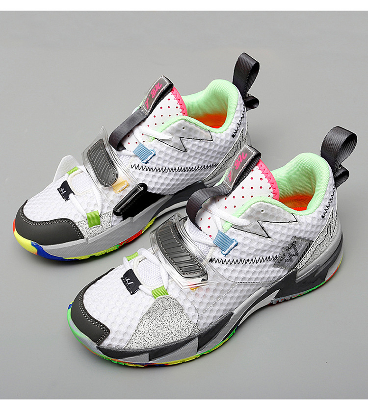 36-45 Basketball Shoes Couple's High-Top Weishao Same Style Combat Boots Breathable Casual White Shoes Student Sports Fashion Shoes