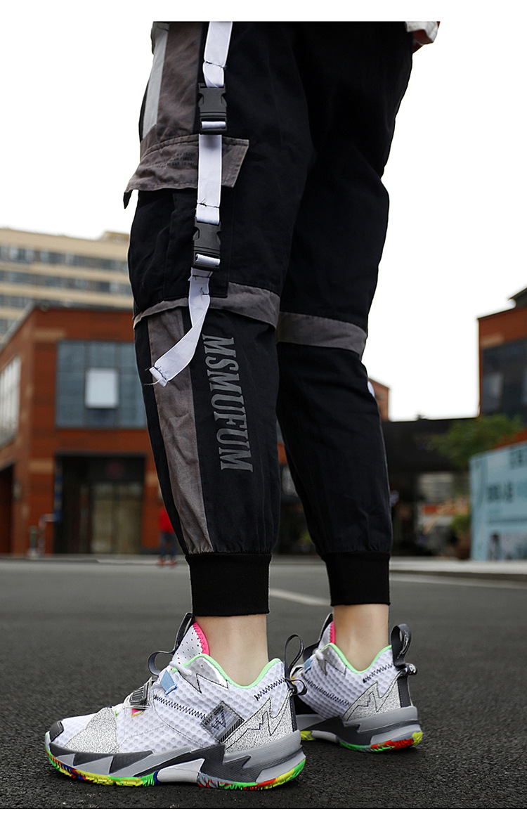 36-45 Basketball Shoes Couple's High-Top Weishao Same Style Combat Boots Breathable Casual White Shoes Student Sports Fashion Shoes