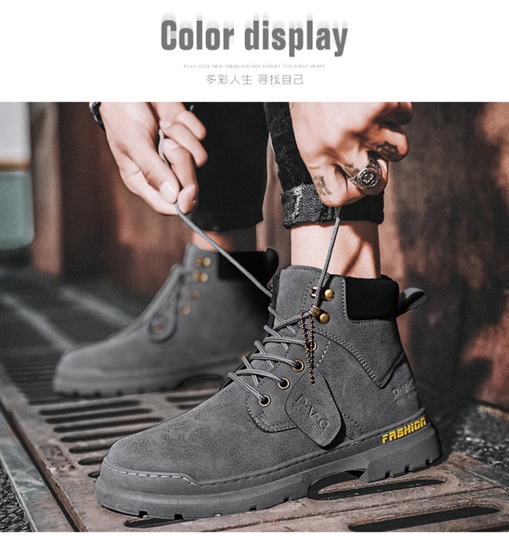 Dr. Martens Boots Men's 2021summer New Shoes British Style Working Boots Men's High-Top Trendy Shoes All-Matching Fleece-Lined Dr. Martens Boots Men's 2021summer New Shoes British Style Working Boots Men's High-Top Trendy Shoes All-Matching Fleece-Lined