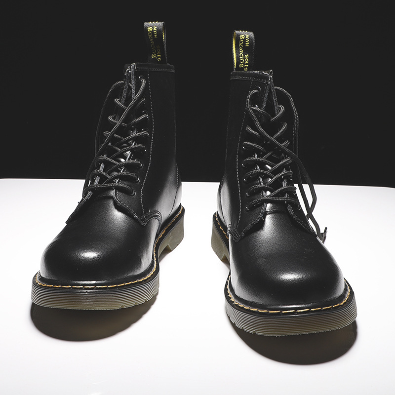 Fall 2021 New Fashion Trendy Dr. Martens Boots Men&#039;s High Top British Style Korean Style Worker Boot Versatile Couple Leather Boots
