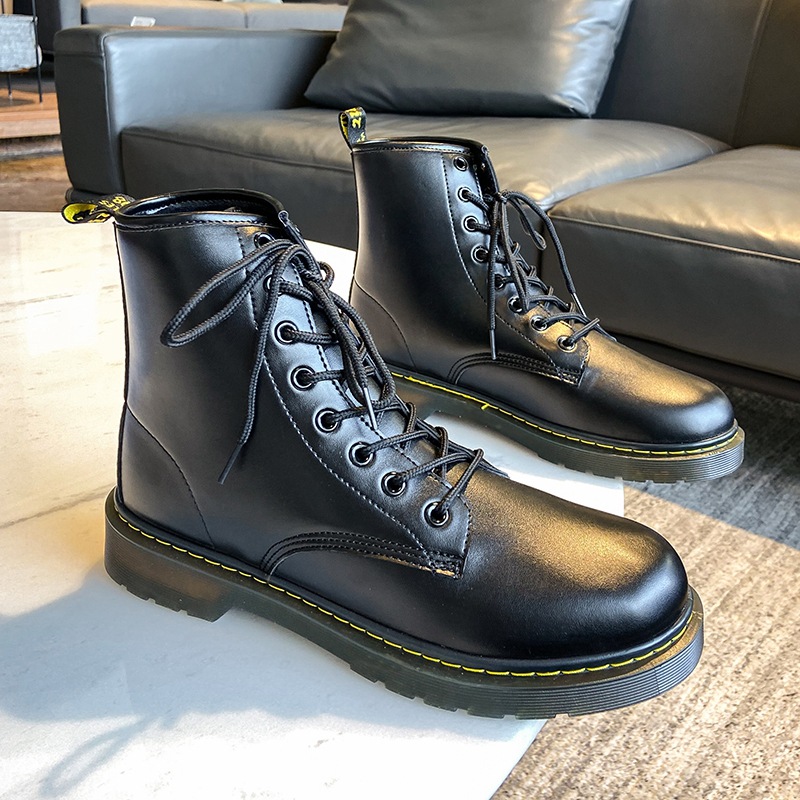 Fall 2021 New Fashion Trendy Dr. Martens Boots Men&#039;s High Top British Style Korean Style Worker Boot Versatile Couple Leather Boots