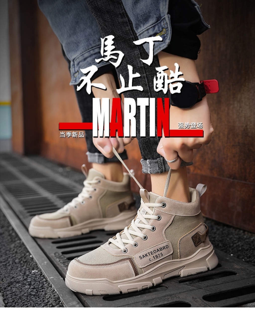 Dr. Martens Boots Men's 2020 Autumn and Winter New High-Top British Worker Boot Versatile Men's Canvas Boots