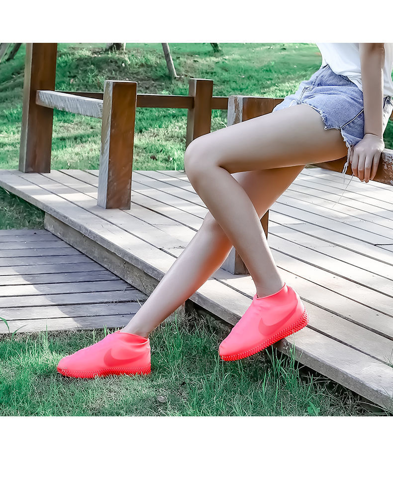 Silicone Shoe Cover Rainy Days Waterproof Non-Slip Thickened High Elastic Wear-Resistant Rain Boots Boys and Girls Portable Eeucc Antifouling Rain Boots Silicone Shoe Cover Rainy Days Waterproof Non-Slip Thickened High Elastic Wear-Resistant Rain Boots Boys and Girls Portable Eeucc Antifouling Rain Boots