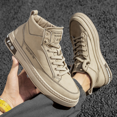Men&#039;s Shoes 2020 Autumn New Board Shoes Men&#039;s Korean-Style Fashionable High-Top Men&#039;s Casual Shoes Dr. Martens Boots Men&#039;s White Shoes
