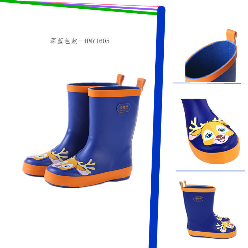 He Mu Yu 2018 New Cartoon Children's Rain Boots Rubber Environmental Protection Non-Slip Outdoor Stylish Water Shoes Factory Direct Sales He Mu Yu 2018 New Cartoon Children's Rain Boots Rubber Environmental Protection Non-Slip Outdoor Stylish Water Shoes Factory Direct Sales
