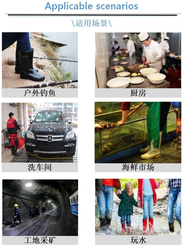 French rain boots male export PVC water shoes wear - resistant wholesale custom French rain boots male export PVC water shoes wear - resistant wholesale custom