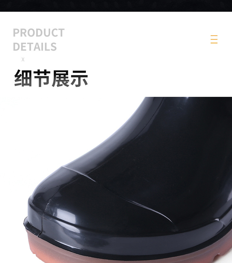 New Men's, Adjult Rain Boots Men's Non-Slip Wear-Resistant Rain Boots Black PVC High-Top Three-Proof Labor Protection Rain Shoes Rain Boots New Men's, Adjult Rain Boots Men's Non-Slip Wear-Resistant Rain Boots Black PVC High-Top Three-Proof Labor Protection Rain Shoes Rain Boots