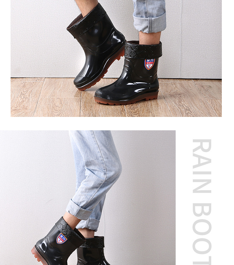 New Men's, Adjult Rain Boots Men's Non-Slip Wear-Resistant Rain Boots Black PVC High-Top Three-Proof Labor Protection Rain Shoes Rain Boots New Men's, Adjult Rain Boots Men's Non-Slip Wear-Resistant Rain Boots Black PVC High-Top Three-Proof Labor Protection Rain Shoes Rain Boots