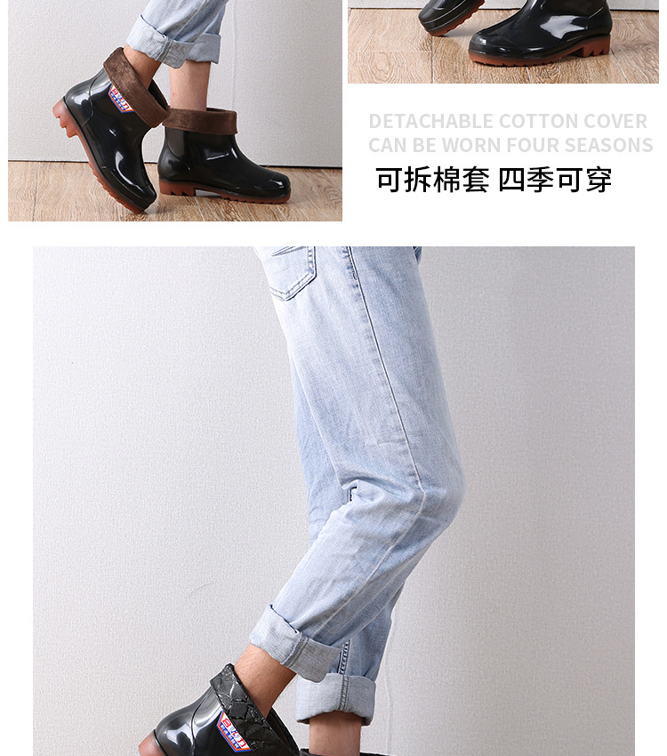 New Men's, Adjult Rain Boots Men's Non-Slip Wear-Resistant Rain Boots Black PVC High-Top Three-Proof Labor Protection Rain Shoes Rain Boots New Men's, Adjult Rain Boots Men's Non-Slip Wear-Resistant Rain Boots Black PVC High-Top Three-Proof Labor Protection Rain Shoes Rain Boots