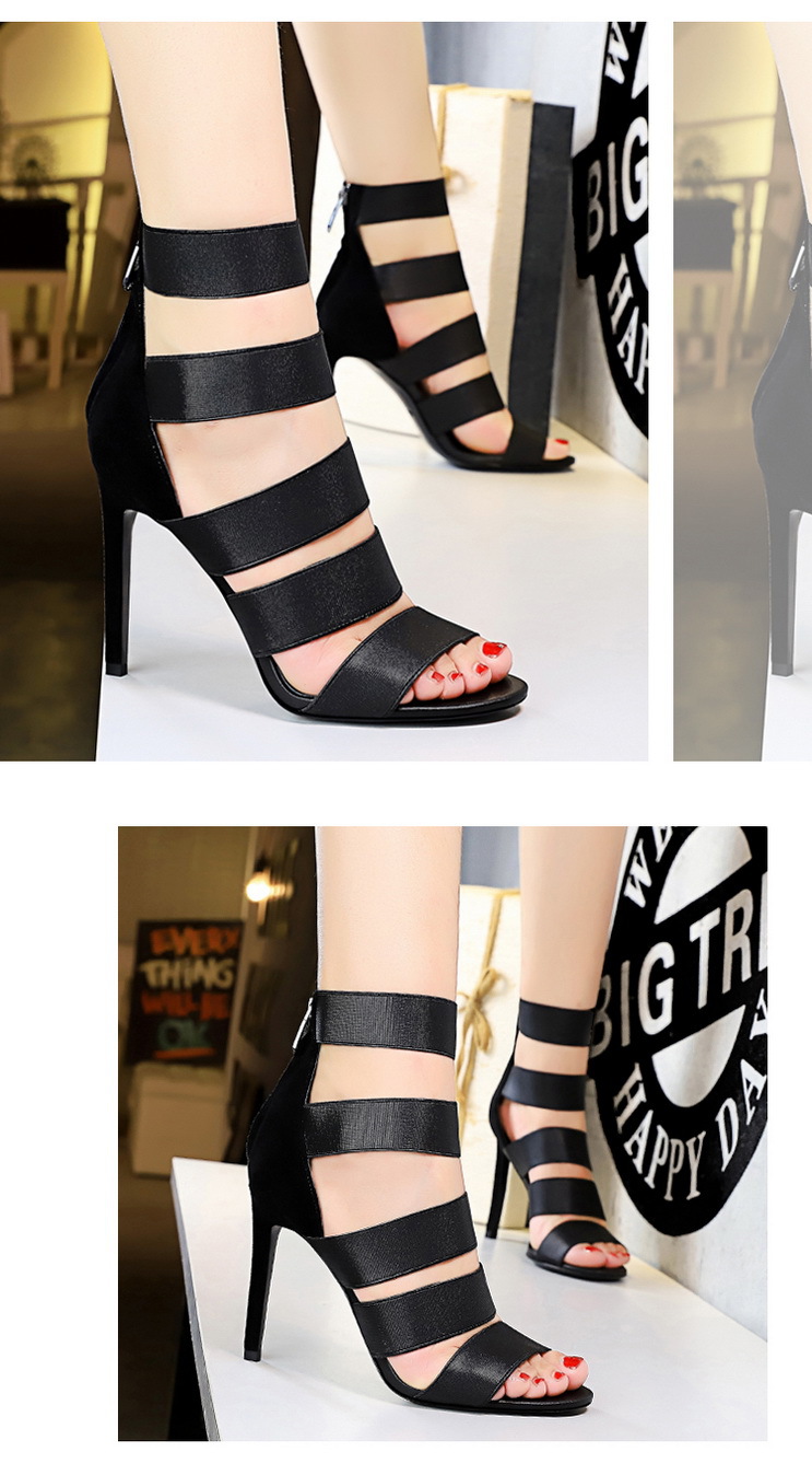 1901 Banquet Sexy Nightclubs Thinner Elastic Band Hollow out Super High Heels Women's Shoes Stiletto Heel Sandal Boots 1901 Banquet Sexy Nightclubs Thinner Elastic Band Hollow out Super High Heels Women's Shoes Stiletto Heel Sandal Boots