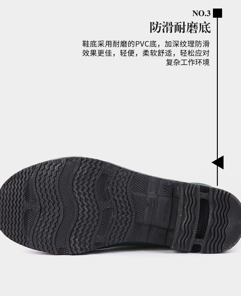 Wholesale PVC water shoes blue high non-slip labor protection boots construction safety protection men's rain boots Wholesale PVC water shoes blue high non-slip labor protection boots construction safety protection men's rain boots