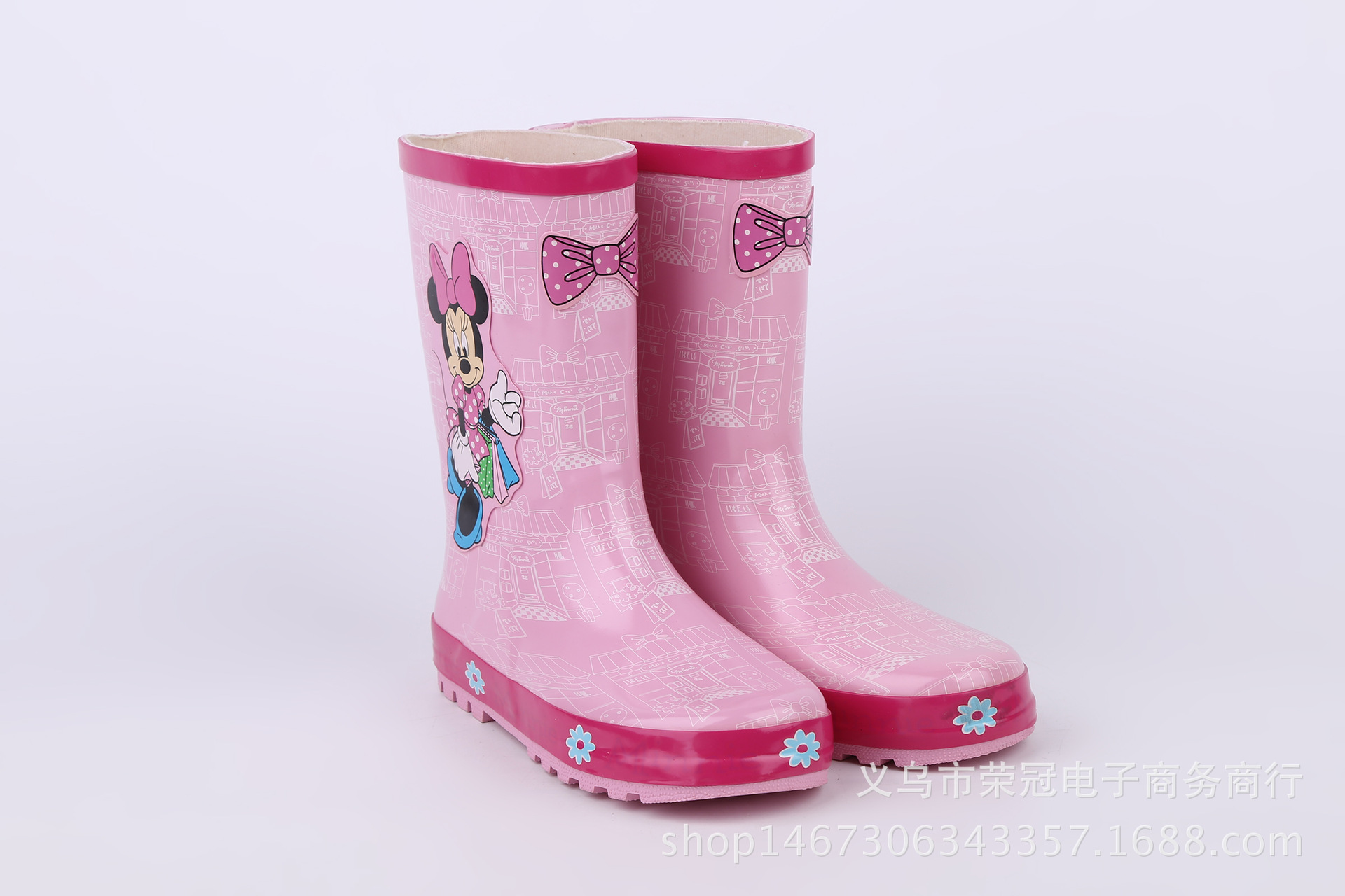 Foreign Trade Fashion and Environment-Friendly Rubber Pink Mickey Cartoon Children's Rain Boots Girls Anti-Slip Rain Boots Kids' Rain Boots Shoe Cover Foreign Trade Fashion and Environment-Friendly Rubber Pink Mickey Cartoon Children's Rain Boots Girls Anti-Slip Rain Boots Kids' Rain Boots Shoe Cover