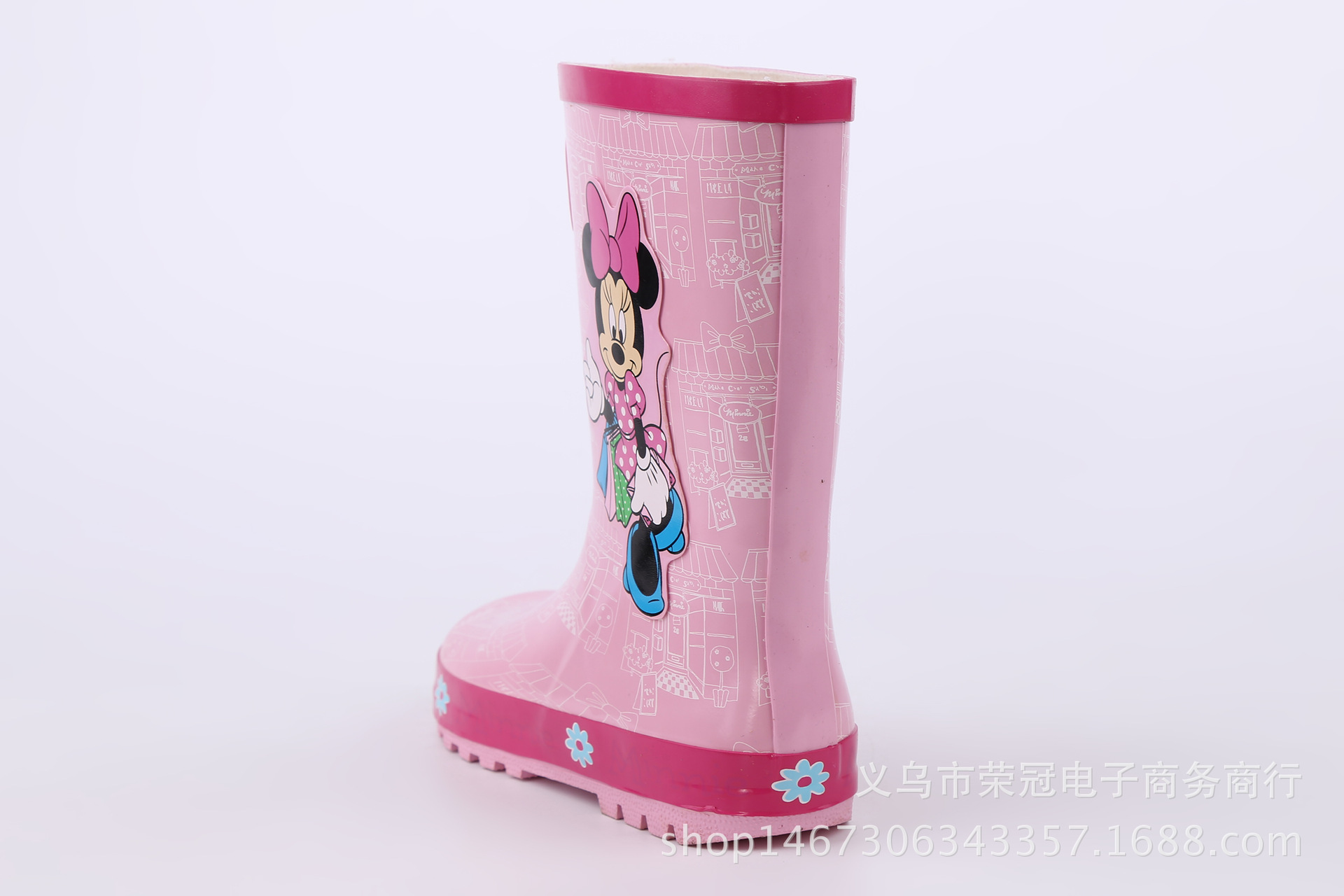 Foreign Trade Fashion and Environment-Friendly Rubber Pink Mickey Cartoon Children's Rain Boots Girls Anti-Slip Rain Boots Kids' Rain Boots Shoe Cover Foreign Trade Fashion and Environment-Friendly Rubber Pink Mickey Cartoon Children's Rain Boots Girls Anti-Slip Rain Boots Kids' Rain Boots Shoe Cover