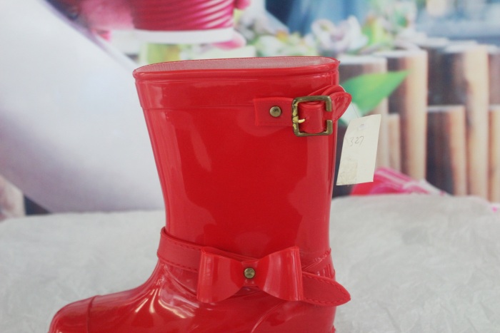 Children's New Rain Boots Girls' Anti-Slip Rain Boots Child Student PVC Rain Boots