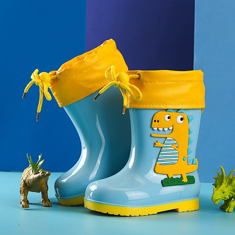 Style Children&#039;s Rain Boots Mid-Calf Cartoon Animal Cute Korean Style Children&#039;s Rain Boots One Piece Dropshipping