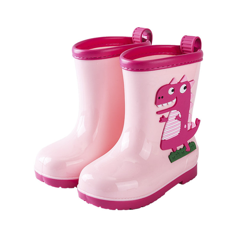 Style Children&#039;s Rain Boots Mid-Calf Cartoon Animal Cute Korean Style Children&#039;s Rain Boots One Piece Dropshipping