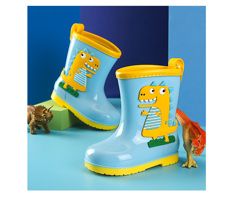 Style Children's Rain Boots Mid-Calf Cartoon Animal Cute Korean Style Children's Rain Boots One Piece Dropshipping