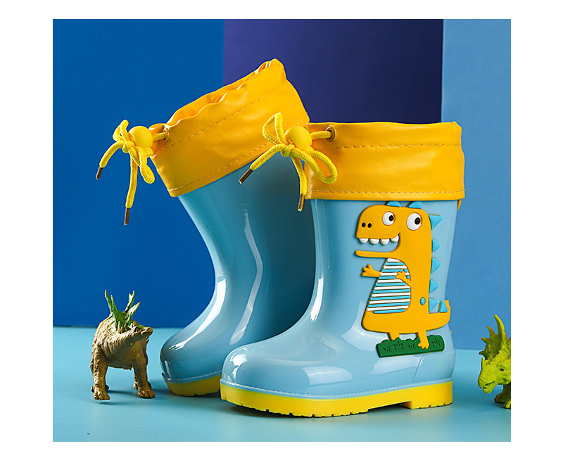 Style Children's Rain Boots Mid-Calf Cartoon Animal Cute Korean Style Children's Rain Boots One Piece Dropshipping