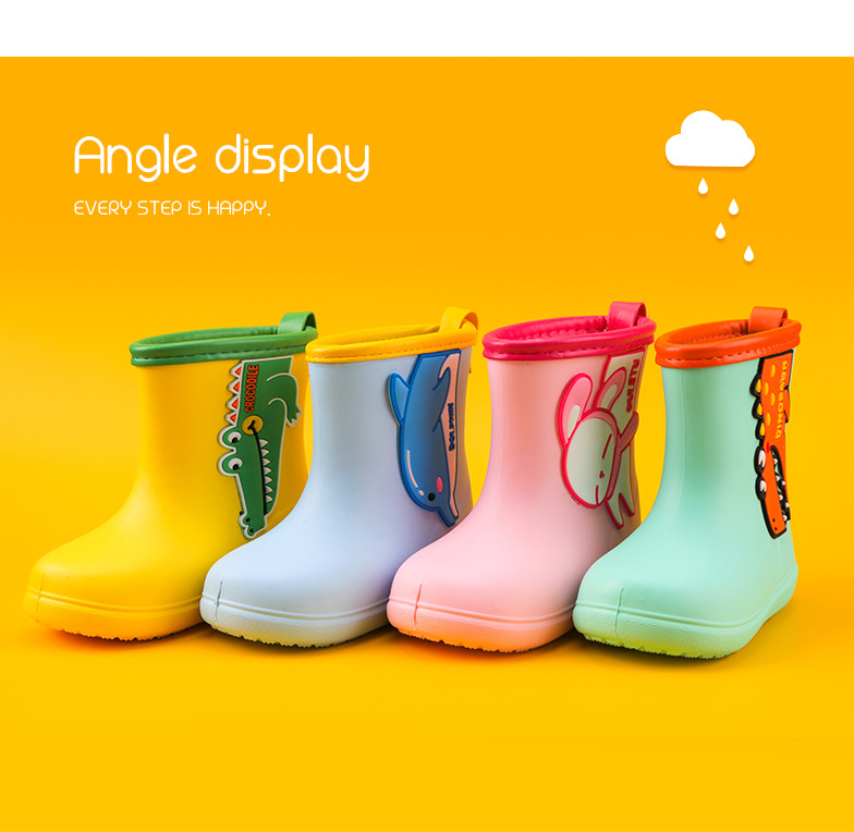 2021 Children's Rain Boots New Cartoon Rain Shoes Lightweight Medium and Small Children's Rain Boots Mid-Calf Cute Rubber Shoes Outer Wear Amazon 2021 Children's Rain Boots New Cartoon Rain Shoes Lightweight Medium and Small Children's Rain Boots Mid-Calf Cute Rubber Shoes Outer Wear Amazon