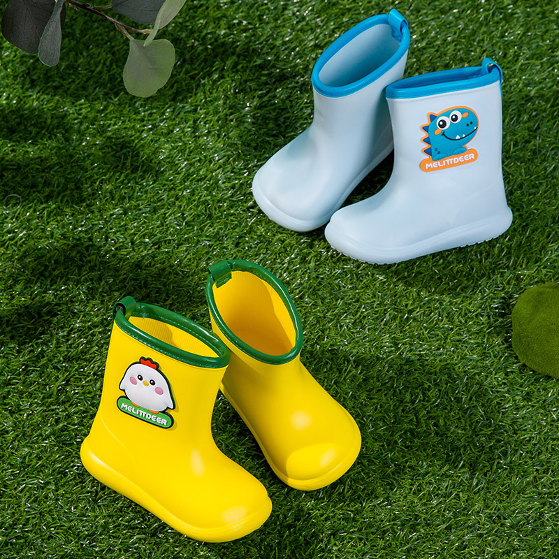 Xiaolumili Children&#039;s Rain Boots 1-6 Years Old Baby Cute Cartoon Animal Waterproof Odorless Rain Boots Baby Rain Shoes