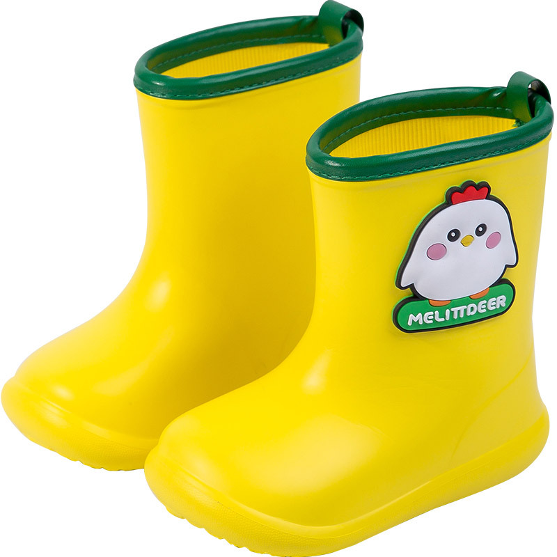 Xiaolumili Children&#039;s Rain Boots 1-6 Years Old Baby Cute Cartoon Animal Waterproof Odorless Rain Boots Baby Rain Shoes