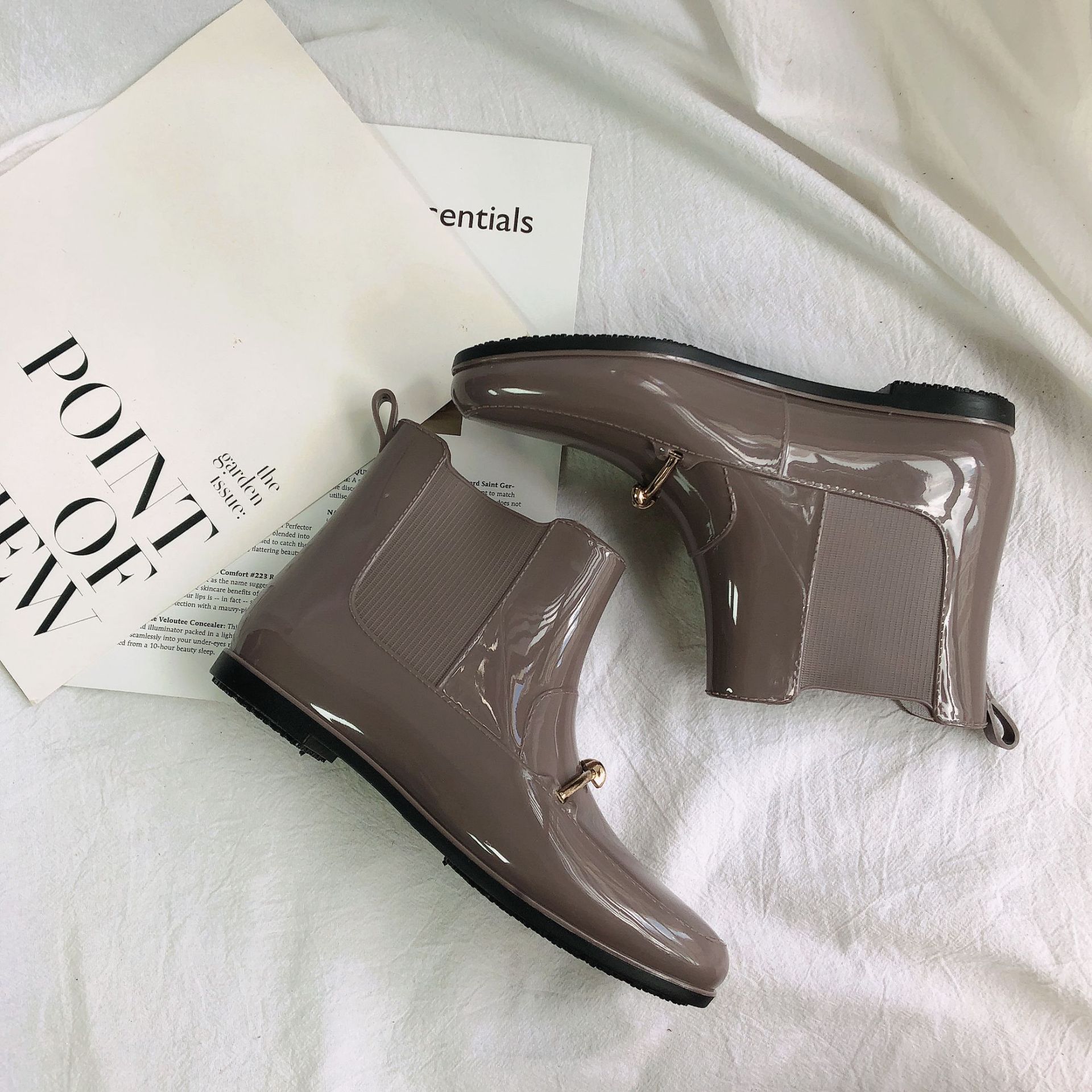 New Cross-Border Rain Boots European and American Chelsea Fashion Women's Rain Boots Short Women's Summer Waterproof Anti-Slip Rain Boots Wholesale